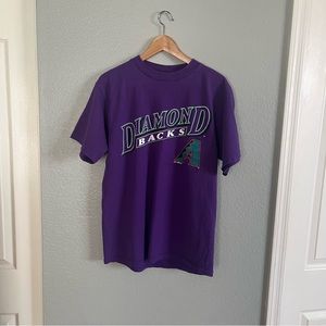 Vintage 1997 Logo 7 Arizona Diamondbacks Spell Out Shirt Mens L Purple